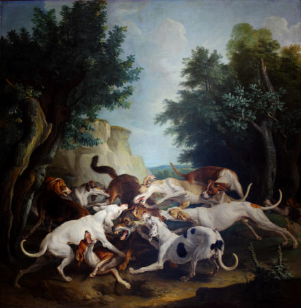 Francois Desportes - Chasse au loup